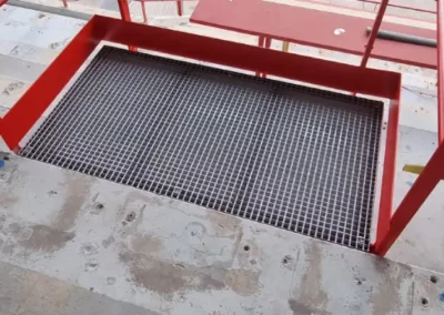 réalisation métallique sur mesure Passerelle PMR pour le stade Francis Turcan